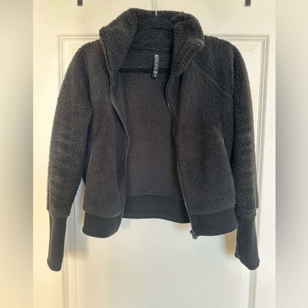 Sherpa Athleta Bomber Style Jacket